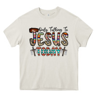 Cream only talking jesus today Heavy Core Tee - CowhideDigitalArt