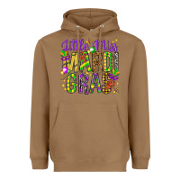 Toasted Coconut little miss mardi gras hjf Heavyweight Hoodie - HowdyJamesFarm