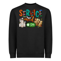 Black service mode on Heavyweight Sweatshirt - NancyCooperArtShop