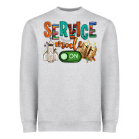 Heather Grey service mode on Heavyweight Sweatshirt - NancyCooperArtShop