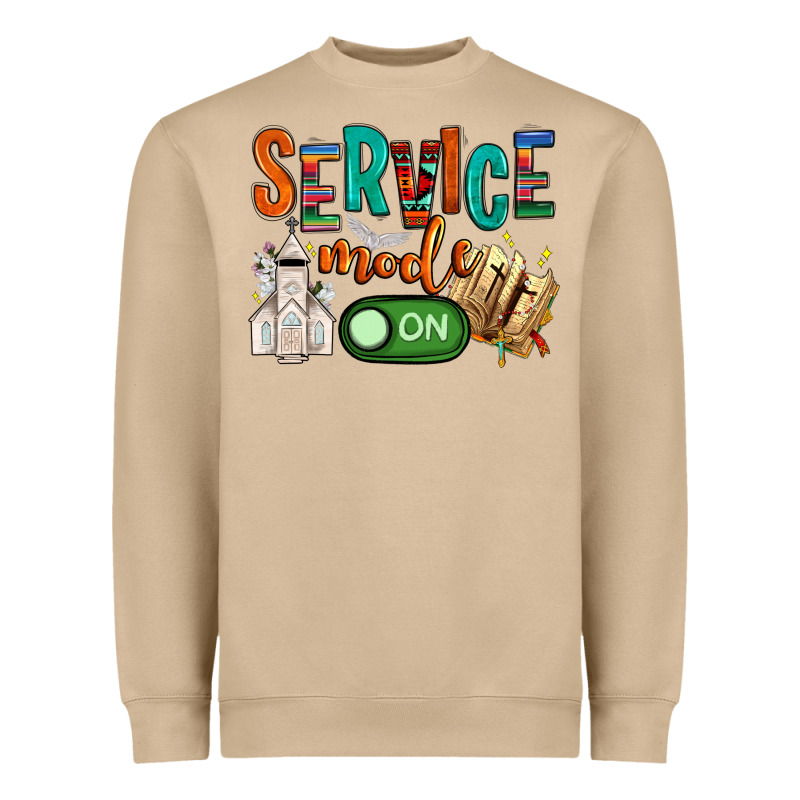 Service Mode On Heavyweight Sweatshirt by NancyCooperArtShop | Teevron