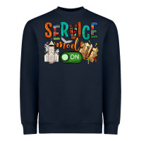 Navy service mode on Heavyweight Sweatshirt - NancyCooperArtShop