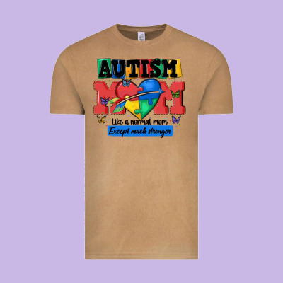 Autism Mom Like A Normal Mom Vintage Tee Designed By Maliassmallbusiness