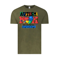 Vintage Olive autism mom like a normal mom Vintage Tee - MaliasSmallBusiness