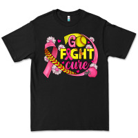 Black breast cancer go fight cure softball Premium Tee - JahusDesignShop
