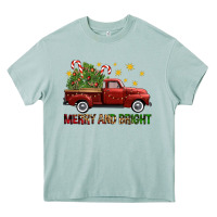 Arona Merry And Bright Christmas Trees Truck Heavy Core Tee - FaDigitalArtStudio
