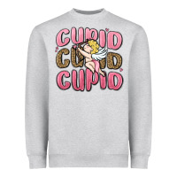 Heather Grey cupid cupid cupid valentine's day Heavyweight Sweatshirt - MaliasSmallBusiness