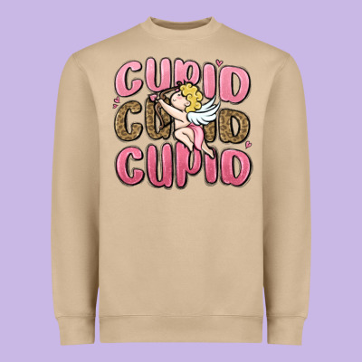 Cupid Cupid Cupid Valentine's Day Heavyweight Sweatshirt Designed By Maliassmallbusiness