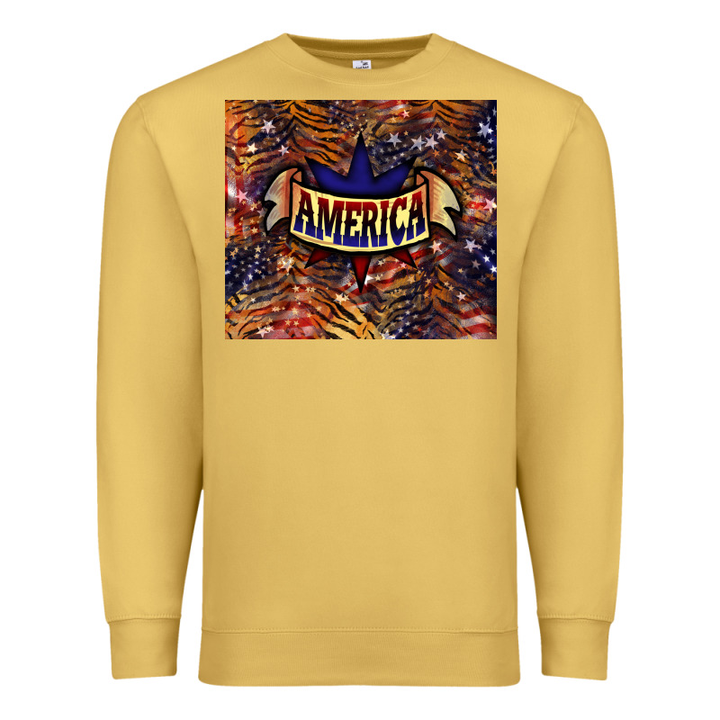 Tiger America Tumbler 4th Of July Premium Sweatshirt by HowdyJamesFarm | Teevron