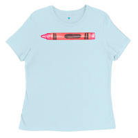 Baby Blue pink crayon fa element Ladies Tee - FaDigitalArtStudio