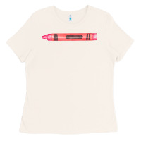 Bone pink crayon fa element Ladies Tee - FaDigitalArtStudio