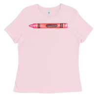 Bubblegum Pink pink crayon fa element Ladies Tee - FaDigitalArtStudio