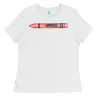 White pink crayon fa element Ladies Tee - FaDigitalArtStudio