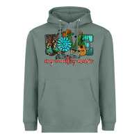 Sage Western love my country music Heavyweight Hoodie - HowdyJamesFarm