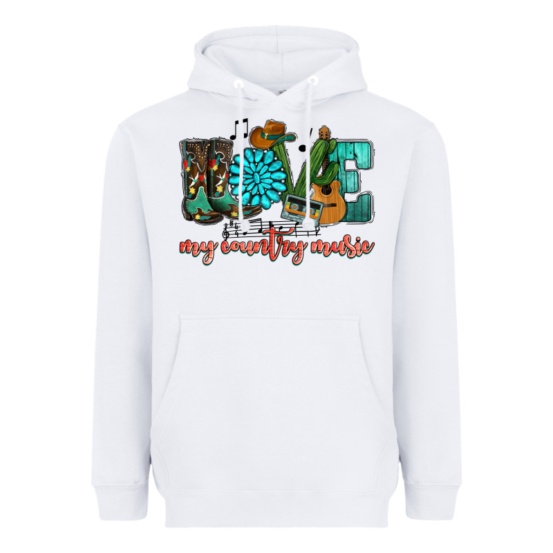 Western Love My Country Music Heavyweight Hoodie by HowdyJamesFarm | Teevron