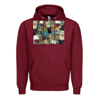 Burgundy California Wine with Leopard Background Zipper Hoodie - Bettercallsaul