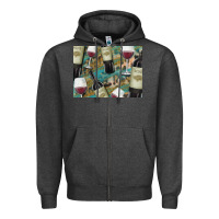 Charcoal Heather California Wine with Leopard Background Zipper Hoodie - Bettercallsaul