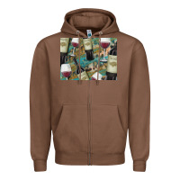 Chestnut California Wine with Leopard Background Zipper Hoodie - Bettercallsaul