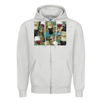 Dove Grey California Wine with Leopard Background Zipper Hoodie - Bettercallsaul