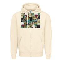 Sandshell California Wine with Leopard Background Zipper Hoodie - Bettercallsaul