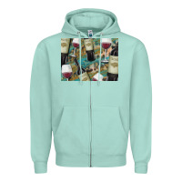Seafoam California Wine with Leopard Background Zipper Hoodie - Bettercallsaul