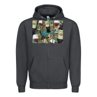 Smoke California Wine with Leopard Background Zipper Hoodie - Bettercallsaul