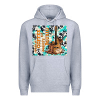 Heather Grey fueled by coffee and country music Premium Hoodie - TumblerDesignByShophia