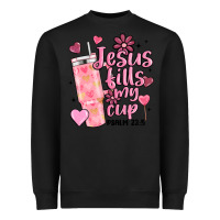 Black valentine jesus fills my cup Heavyweight Sweatshirt - MaliasSmallBusiness