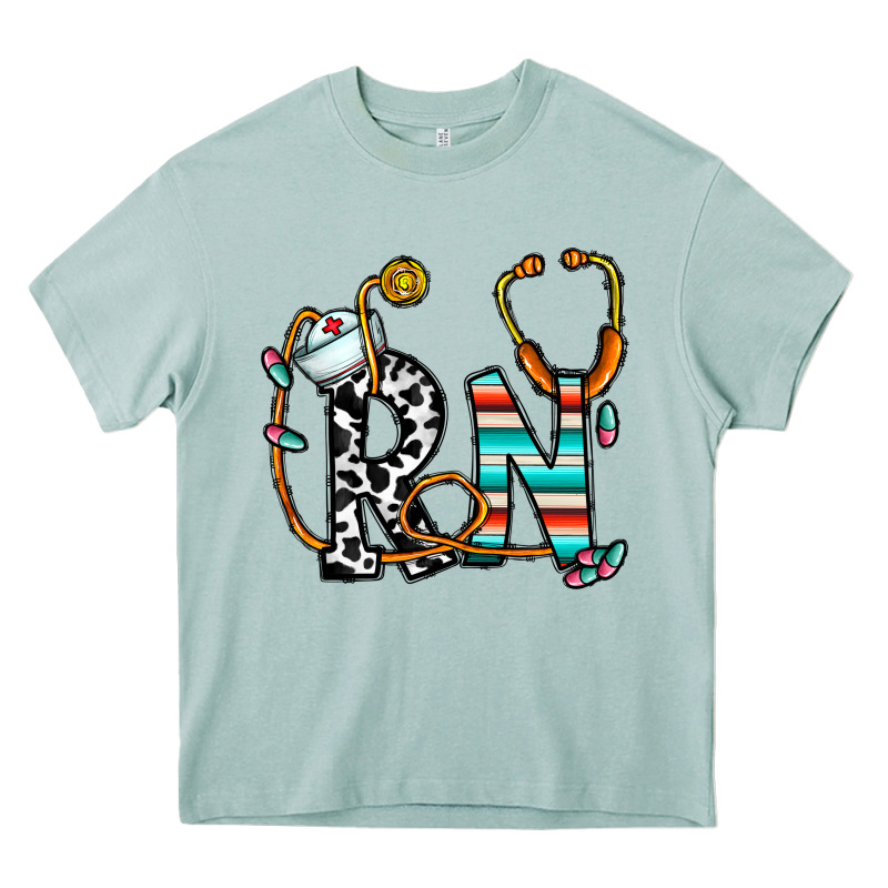 Rn Nurse Heavy Core Tee by CowhideDigitalArt | Teevron