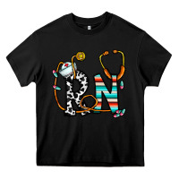 Black rn nurse Heavy Core Tee - CowhideDigitalArt