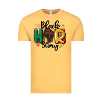 Vintage Mustard black story Vintage Tee - MaliasSmallBusiness