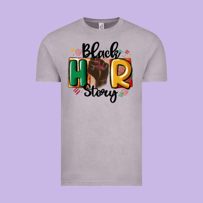 Black Story Vintage Tee Designed By Maliassmallbusiness
