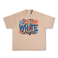 Burro red white boujee Urban Heavy Tee - MaliasSmallBusiness