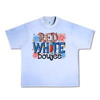 Grape Ice red white boujee Urban Heavy Tee - MaliasSmallBusiness