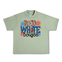 Oil Green red white boujee Urban Heavy Tee - MaliasSmallBusiness