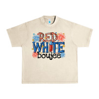 Sandshell red white boujee Urban Heavy Tee - MaliasSmallBusiness