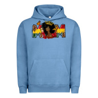 Pigment Pebble Blue Juneteenth mom Mother's Day Urban Hoodie - FaDigitalArtStudio