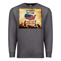 Charcoal Heather my rights don't end Premium Sweatshirt - TumblerDesignByShophia