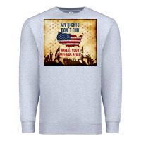 Heather Grey my rights don't end Premium Sweatshirt - TumblerDesignByShophia