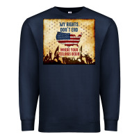 Navy my rights don't end Premium Sweatshirt - TumblerDesignByShophia