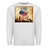 Oatmeal Heather my rights don't end Premium Sweatshirt - TumblerDesignByShophia