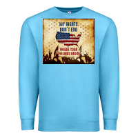 Ocean Blue my rights don't end Premium Sweatshirt - TumblerDesignByShophia