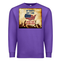 Purple my rights don't end Premium Sweatshirt - TumblerDesignByShophia