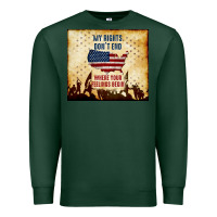 Sports Green my rights don't end Premium Sweatshirt - TumblerDesignByShophia