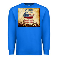 True Royal my rights don't end Premium Sweatshirt - TumblerDesignByShophia