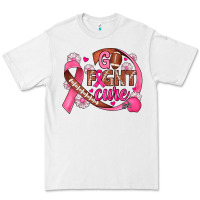 White breast cancer go fight cure football Premium Tee - JahusDesignShop