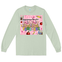 Matcha teachers teach them love them grow Long Sleeve Tee - MaliasSmallBusiness