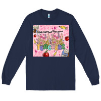 Navy teachers teach them love them grow Long Sleeve Tee - MaliasSmallBusiness