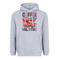 Heather Grey Coffee is my Valentine Valentine's Day Heavyweight Hoodie - HowdyJamesFarm