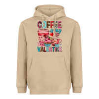 Mushroom Coffee is my Valentine Valentine's Day Heavyweight Hoodie - HowdyJamesFarm